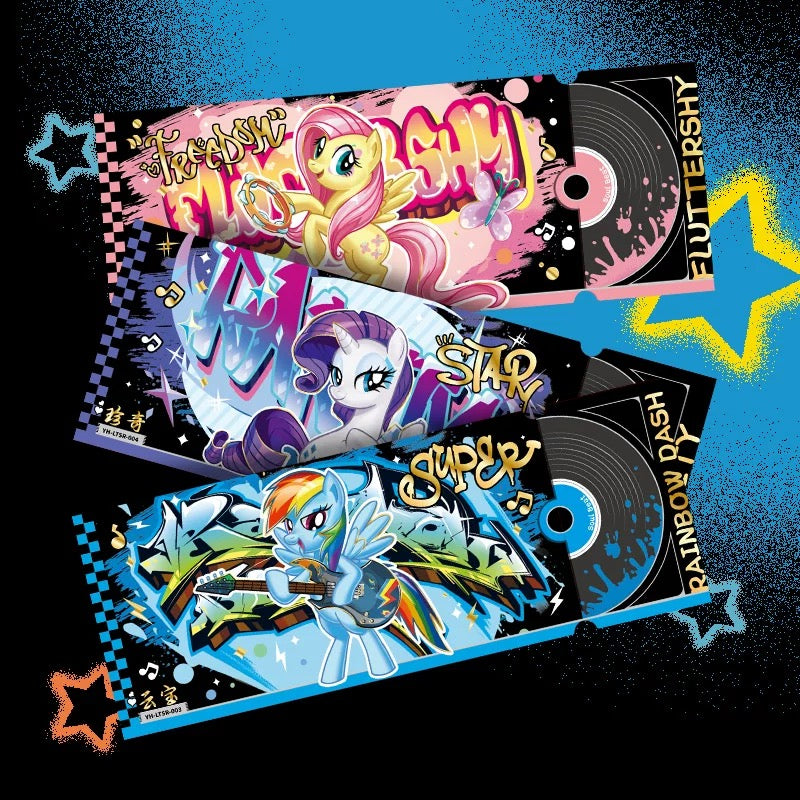 KAYOU My Little Pony Laser Ticket Cards: Shining Notes Full Box (6 Packs Included) - Official Authentic Merchandise