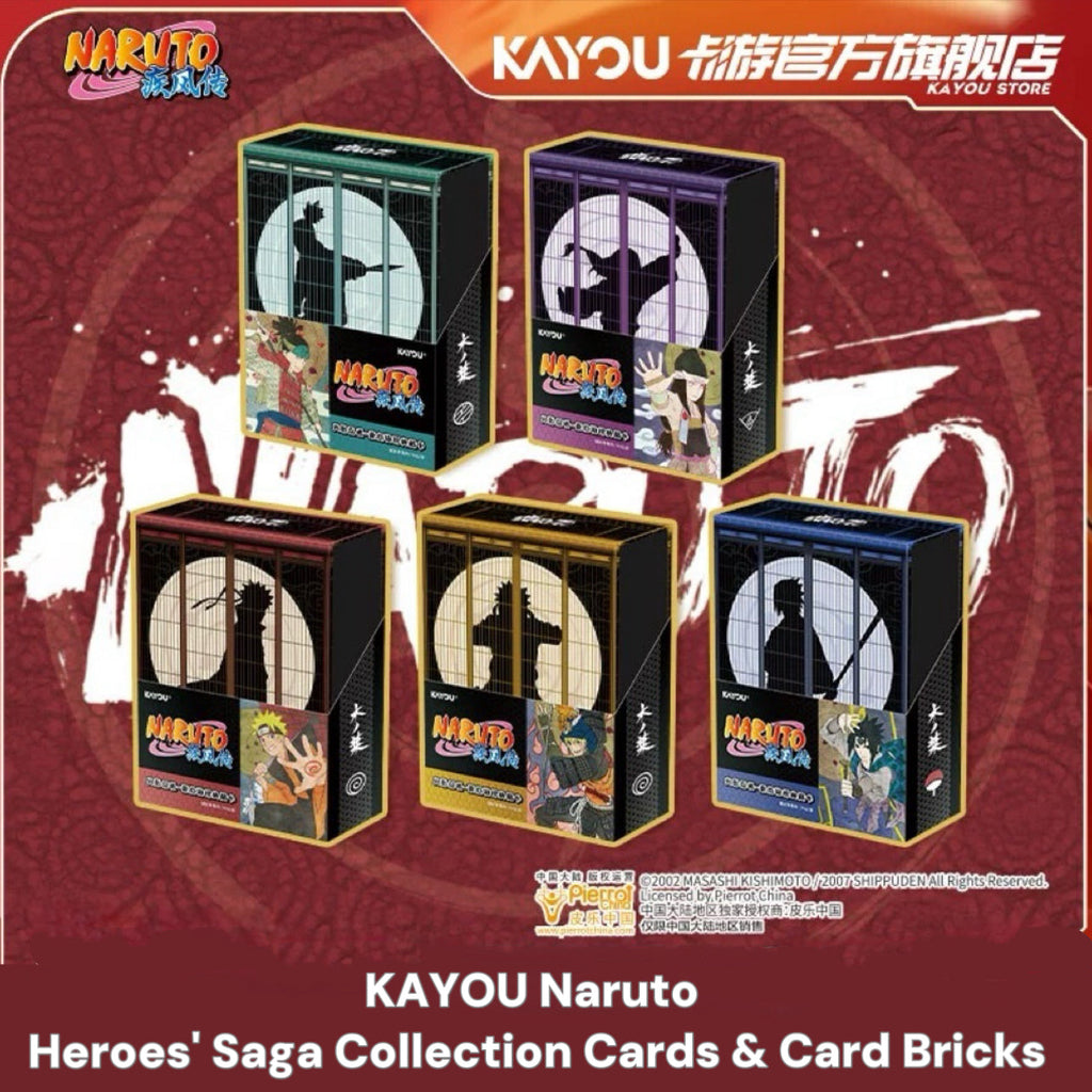 KAYOU Naruto Heroes' Saga Collection Cards & Card Bricks (Naruto Card Game)