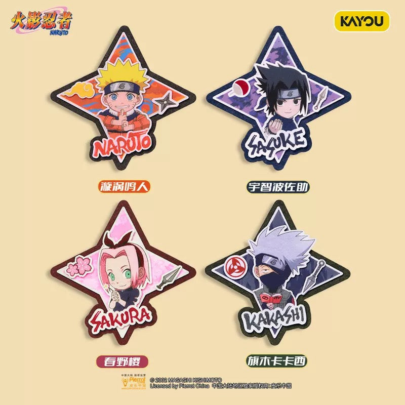 KAYOU Naruto: Shonen Arc Companion Series Non-Woven Fabric Badges - Official Licensed Anime Merchandise Brooches a full box