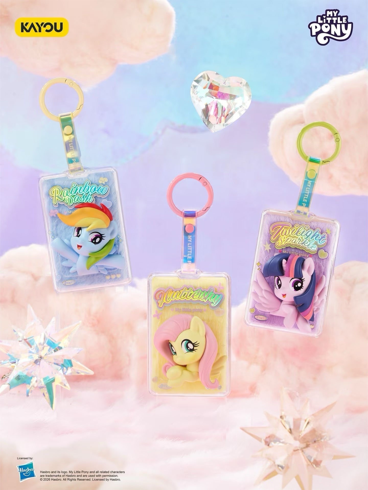 My Little Pony Sparkling Stream Series Fuzzy Hanging Charms 1 full box (6 small boxes)
