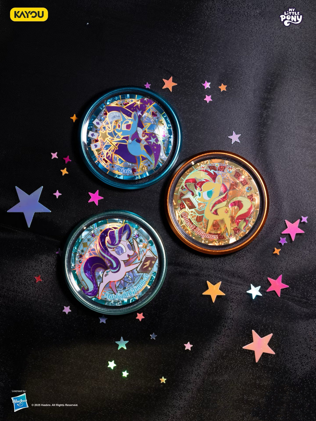 Card Game ✨ My Little Pony - Double-Sided Candy Badges - Starry Night Edition - 10 badges per box