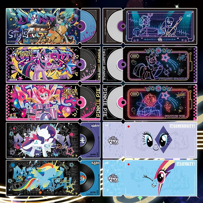 KAYOU My Little Pony Laser Ticket Cards: Shining Notes Full Box (6 Packs Included) - Official Authentic Merchandise