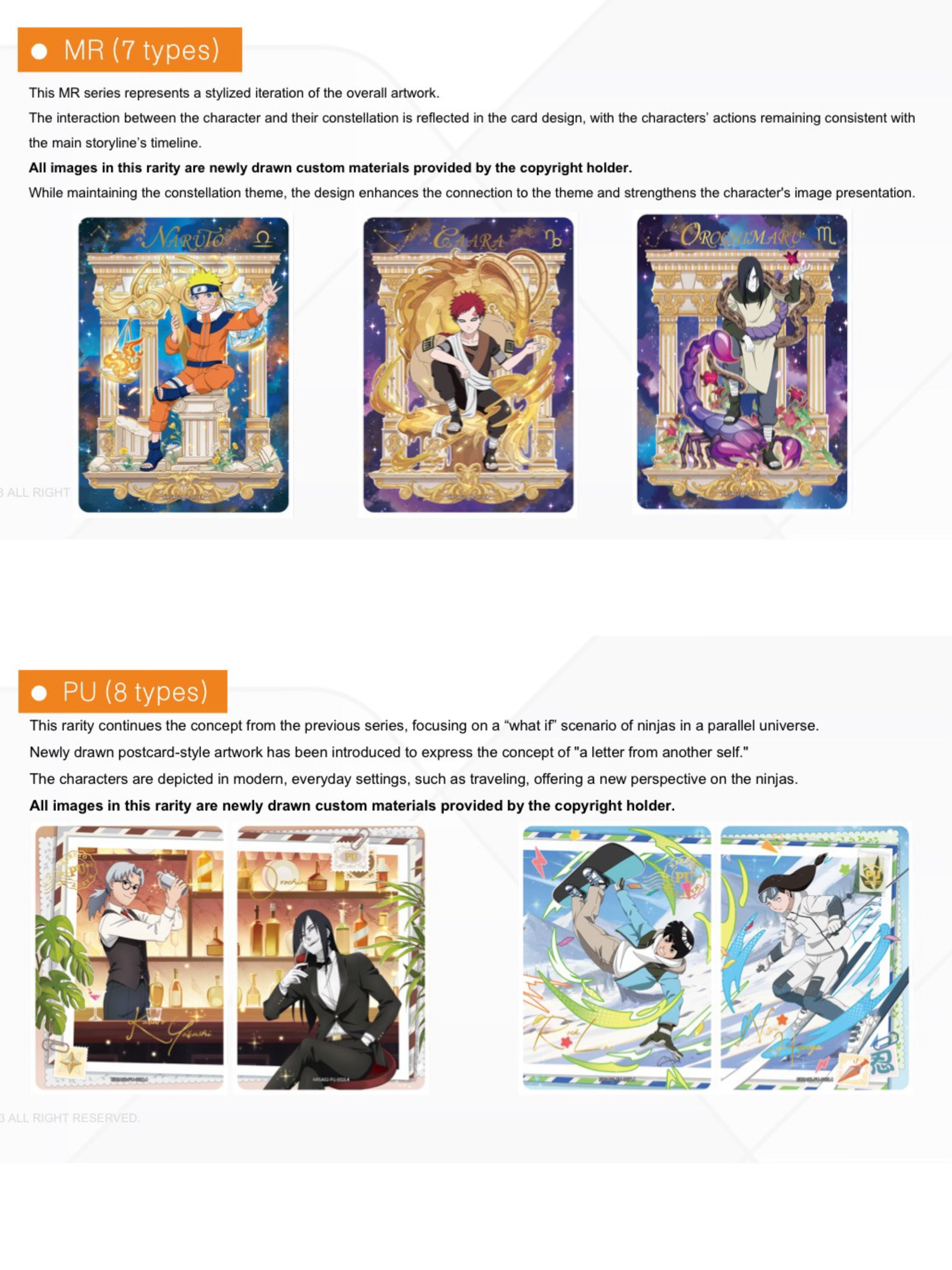 KAYOU NARUTO - Smriti Collectible Card - Chapter Jin Series 2 SEA NARUTO Trading Cards（English version）卡遊火影忍者傳承典藏卡陣之章英文版