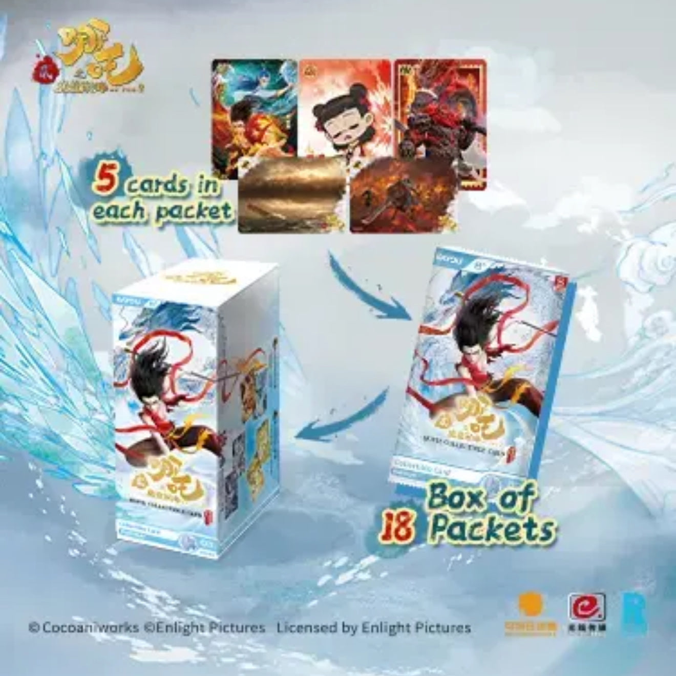 KAYOU Ne Zha Devil Child's Rampage Movie Collectible Cards Battle of the Heavens Pack - 3rd Series (English Version)
