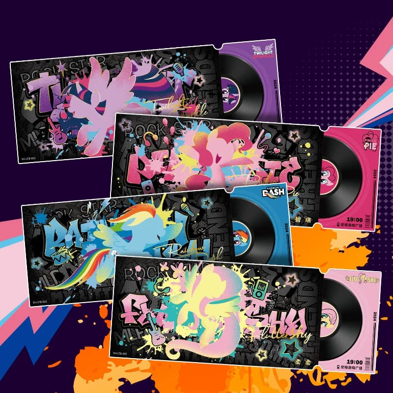KAYOU My Little Pony Laser Ticket Cards: Shining Notes Full Box (6 Packs Included) - Official Authentic Merchandise