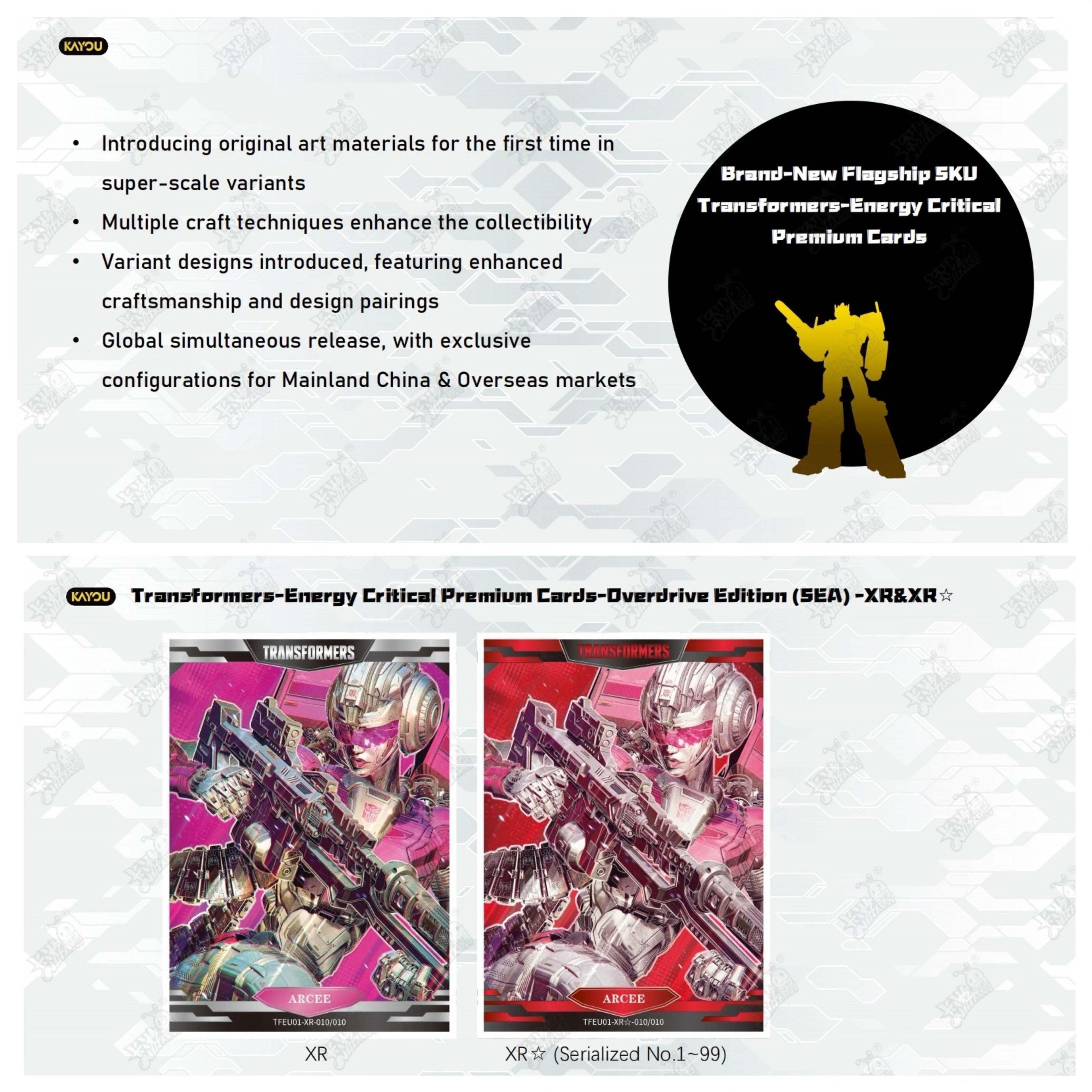 TRANSFORMERS-ENERGY CRITICAL PREMIUM CARDS-OVERDRIVE EDITION
 -001B-SEA