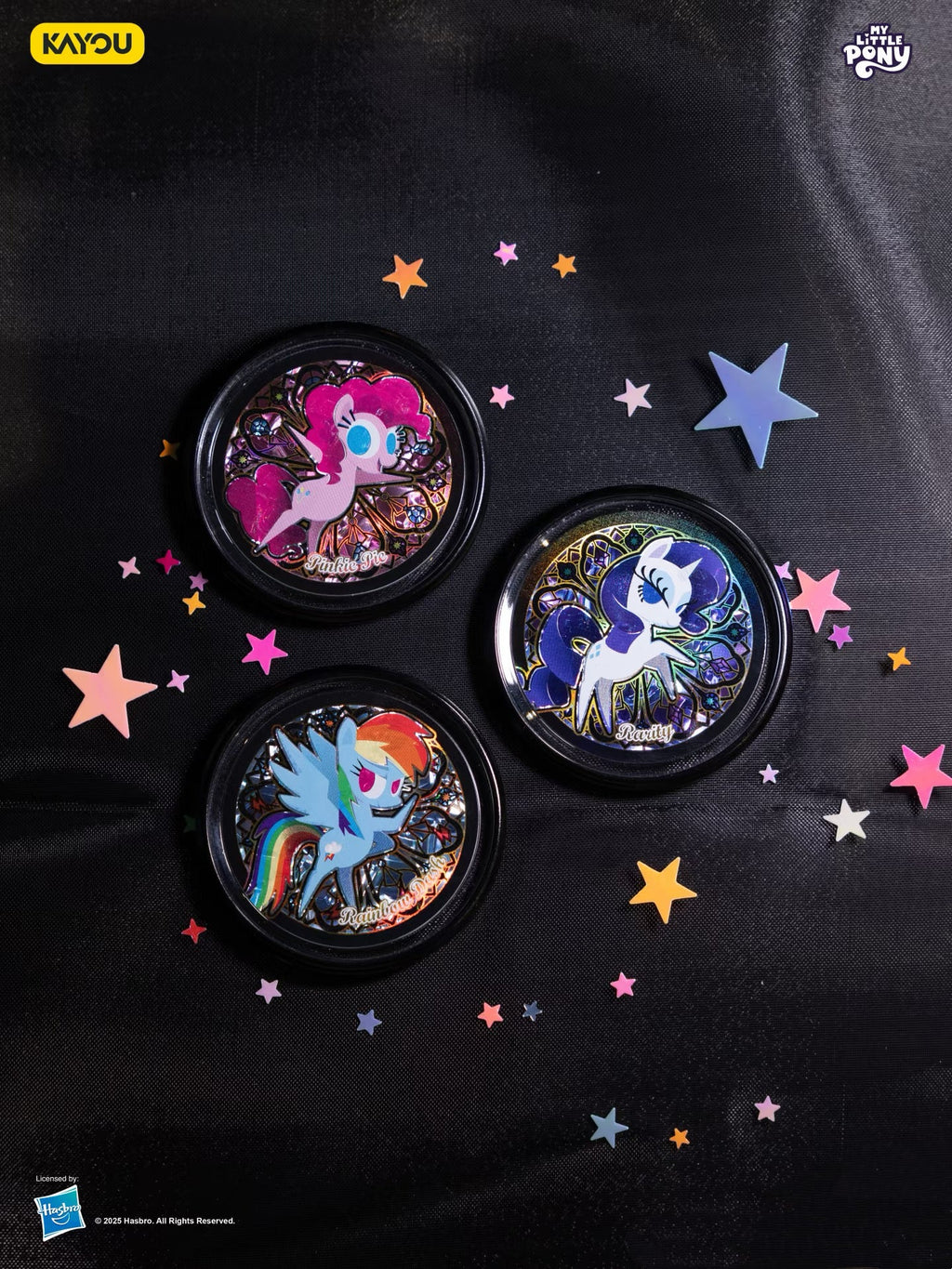 Card Game ✨ My Little Pony - Double-Sided Candy Badges - Starry Night Edition - 10 badges per box