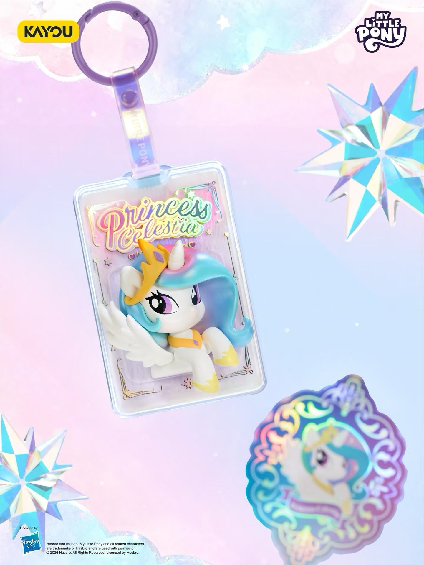 My Little Pony Sparkling Stream Series Fuzzy Hanging Charms 1 full box (6 small boxes)